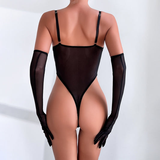 Sheer Mesh Bodysuit - detail view 8