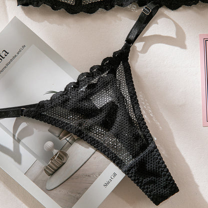 Sheer Mesh Bra Set Push-Up Lingerie - detail view 17