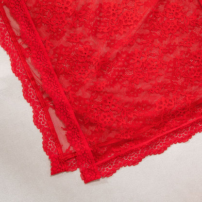 Sheer Mesh Chain High-Waist Babydoll Dress - detail view 45