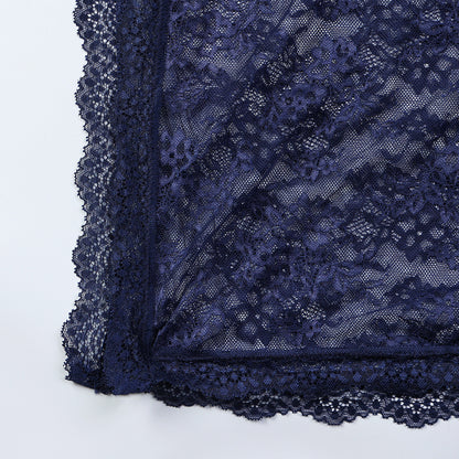 Sheer Mesh Chain High-Waist Babydoll Dress - detail view 74