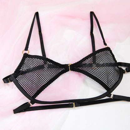 Sheer Mesh Lingerie Set Cutout Bodysuit - detail view 16