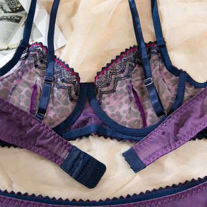 Sheer Mesh Push-Up Lingerie Set - detail view 17