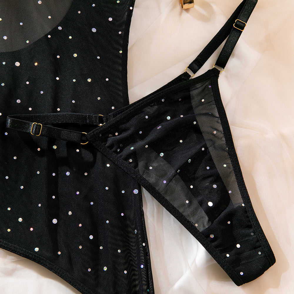 Sheer Mesh Push-Up Underwire Lingerie Set - detail view 34