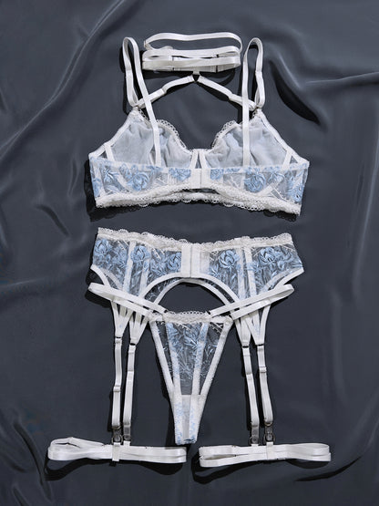 Underwire Halter Lingerie Set - detail view 14