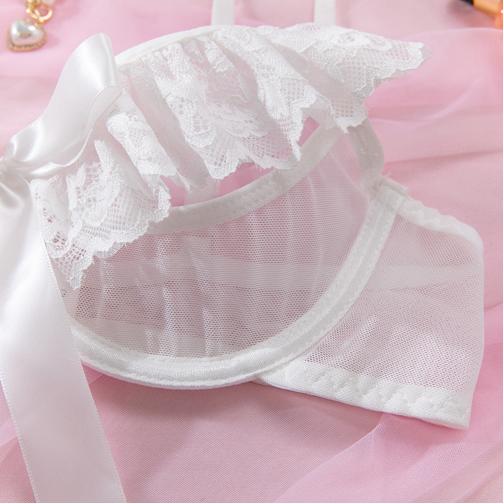 White Lace 3-Piece Set Lingerie - detail view 14