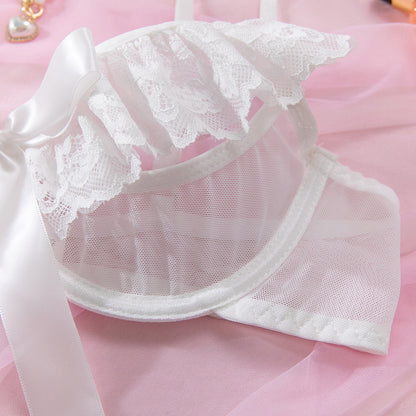 White Lace 3-Piece Set Lingerie - detail view 14