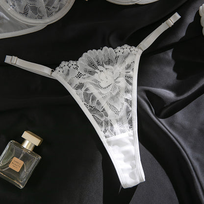 White Lace Bra Set Lingerie - detail view 14