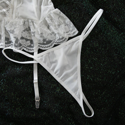 White Lace Lingerie Set - detail view 18